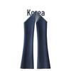 Women's Fleece-Lined Micro-Flared Jeans, 2024 Slim-Fit Horseshoe Style, High-Waisted, Ideal for Petite, Autumn/Winter.