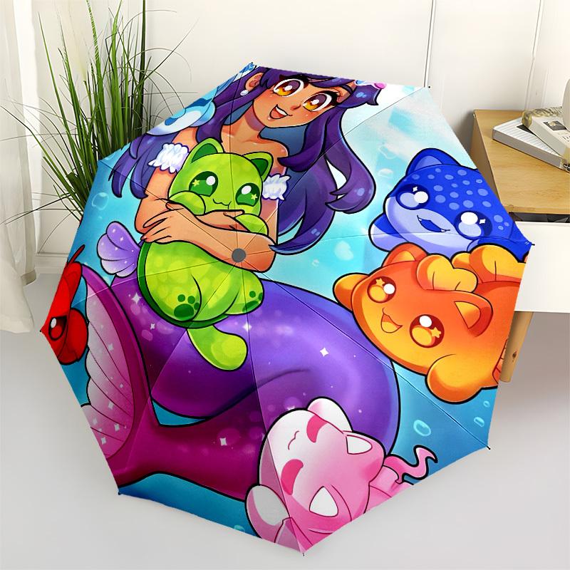

Mermaid, Fantasy Automatic Opening and Closing, 8 rib Structure Portable Umbrella, Suitable for Men and Women in All Seasons Perfect Gift f