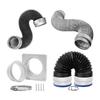 Upgrades 6 Layer Aluminum Dryer Vent Hose Incorporating Reinforced Steel Wire PVC Coating for Enhances Tear Resistance