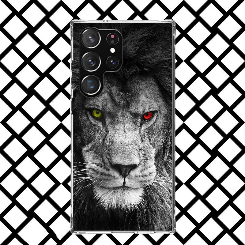 Lion Male Cub King Phone Case for Samsung Galaxy S26 S25 Edge S24 S23 Ultra S22 Plus S21 FE S20 + Soft Cover Print Fundas Galaxy