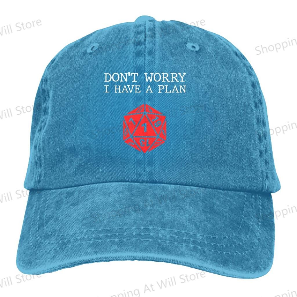 Dont Worry I Have a Plan Baseball Cap Men Women Sun visor Washed Baseball Caps