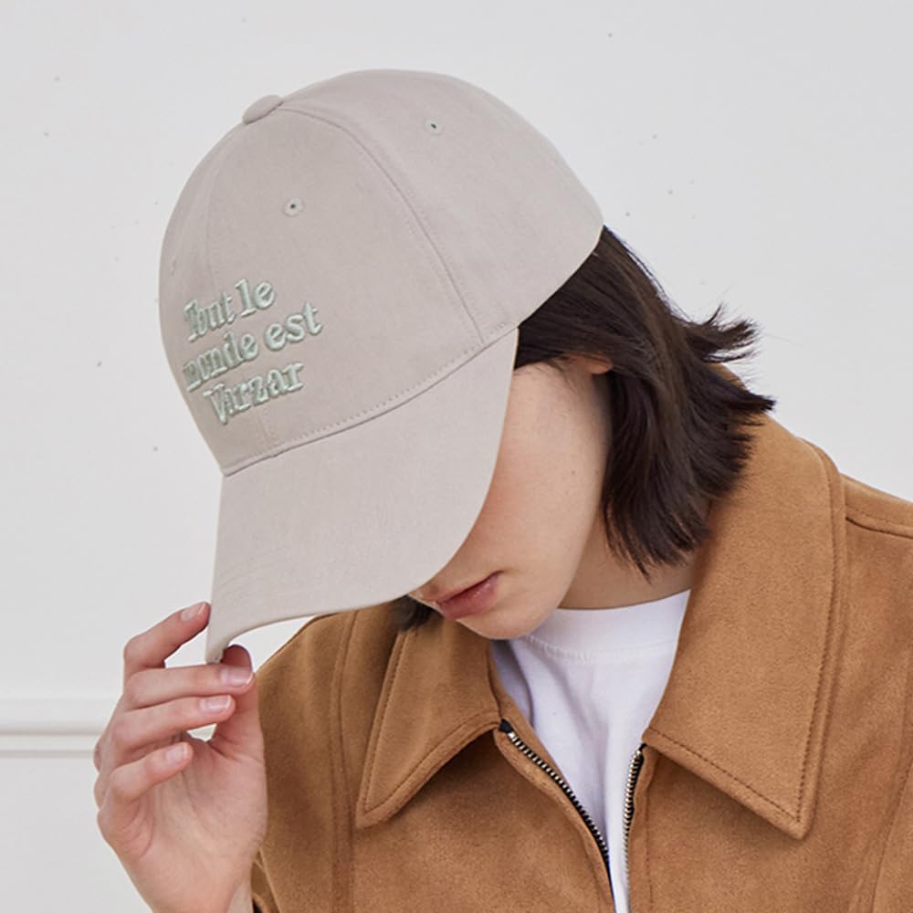 TMV Lettering Ball Cap Washing Beige [VARZAR]