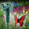 3Pcs Solar Powered Flying Fluttering Fake Butterfly?Stake Garden Ornament Decor