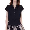 Women's Summer 2025 Slimming Short Sleeve Cardigan Top - Fashionable, Versatile, Age-Reducing Design