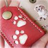 Cat Dog Claw Pet Hair Keychain Keyring Dogs Paw Pendant Pet Hair Storage Bag  Hanging Accessory