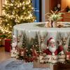 Christmas Table Flag Festival Tabletop Decoration Tablecloth Table Theme Arrangement Family Atmosphere Scene Decoration Tree Snowflake Tablecloth