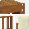 Outdoor Sofa Set with Cushions 7 pcs Natural and Cream