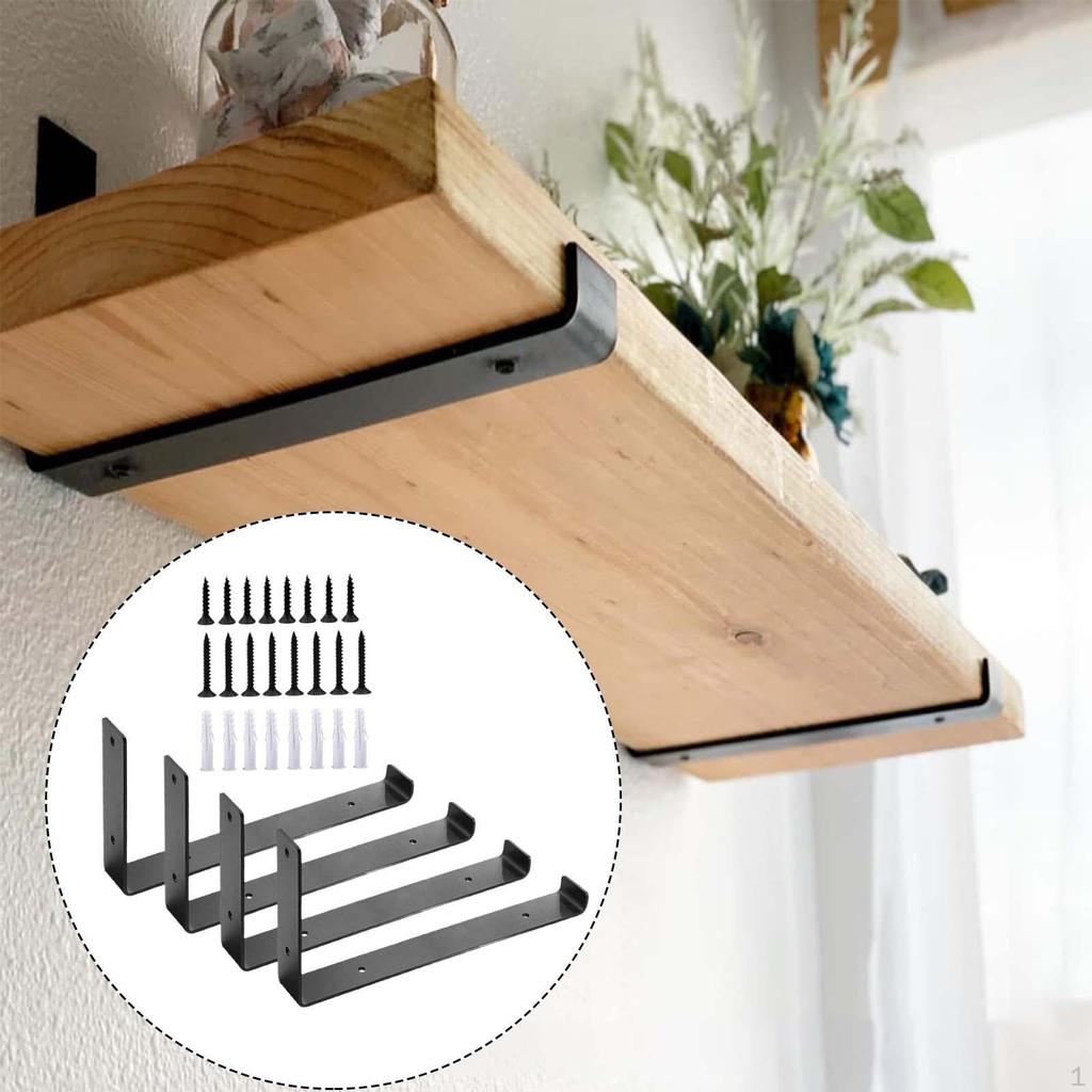 Shelf Brackets 90 Degree Angle Board Holder Modern Corner Brace Support for