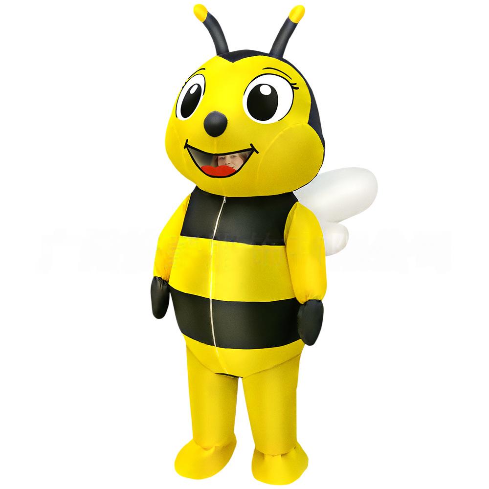 

Милый надувной костюм пчелы, взрослый 150-190cm жёлтый