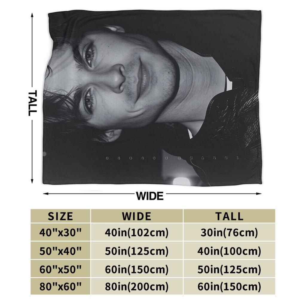 Damon Salvatore The Vampire Diaries Flannel Blanket Winter Super Warm Bedding Throws for Girls Boys Outdoor Bedspread Bed Cover