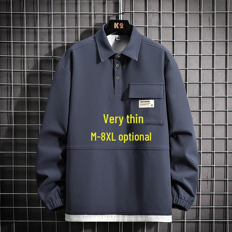 Мужской пуловер свободного кроя на осень/зиму 2XL