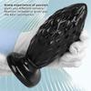 Super Large Black Stimulating Soft Anal Plug Suction Cup Anal Sex Supplies Adult Toys