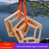 Solid Wood Pentagonal Grip Strength Board for Finger Exercise and Climbing Training