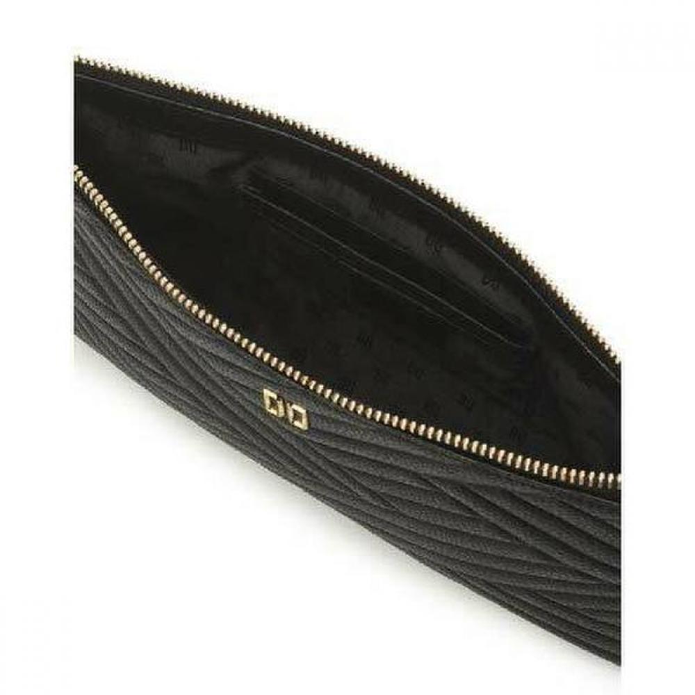 Daks Black Quilted Leather Shoulder Bag Dd Logo Dcwa0e279bk