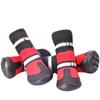 JBTP New 4Pcs Waterproof  Reflective Dog Boots Winter Pet Dog Shoes Outdoor Puppy Snow Dog Booties Anti-Slip Socks Paw Protector
