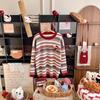 2026 Family Striped Knit Sweater Set: Mother & Daughter Autumn-Winter Fashion