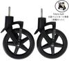 Totoro Ball Replacement Front Wheels for Large Pet Tire Parts for Large Pet with 2 Front Wheels Left and for Replacement Carts, Carts, Spring, Right,