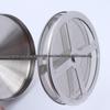 Japanese 800ml Stainless Steel Manual Milk Frother with Double Filter for Cappuccino