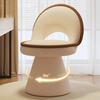 1PC Vanity Chair, Bohemian Heart-Shaped Memory Foam Stool - Multifunctional Ottoman Chair With, Easy Assembly Frame