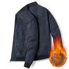 Spring and Autumn Casual Fleece Thickened Fashion Jacket Jacket Men's Baseball Collar Top Middle-aged Men's Dad