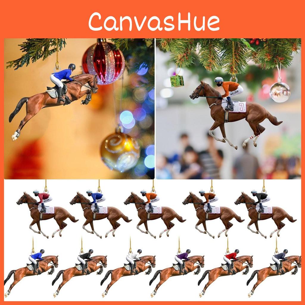 Adorable Cartoon Style Acrylic Horse Riding Decor For Interior Car Accessories