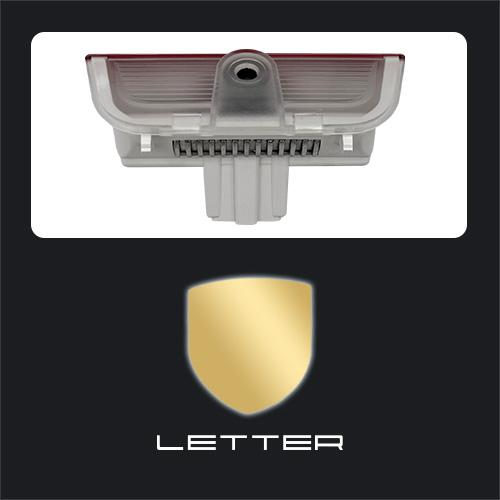 AABKO1 2pcs Car Door Lights For PORSCHE NEW Cayenne Taycan 992 GTS S HD LED Lamp refit Laser Decor Projector Never Fade