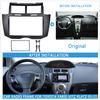 2Din Car Stereo Frame Radio Frame Fascia Cover Trim Kit Panel DVD Player For Toyota Yaris Vitz Platz