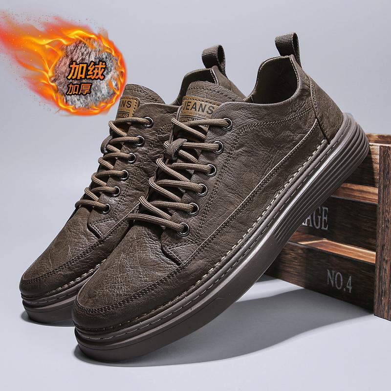 Summer breathable shoes British casual leather shoes business dress soft baseplate shoes trendy shoes