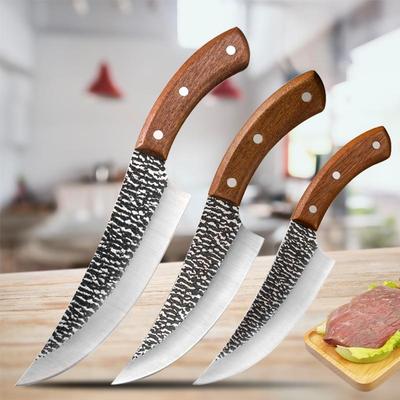Faca externa de 5 polegadas, 6 polegadas, 7 polegadas, faca de açougueiro, faca de cozinha, aço composto de alto carbono, ferramenta de cozinha