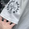 8010 CHROME HEARTS 2026 Summer New High Quality Cotton Round Neck Loose Large Size Men's and Women's T-shirt Couple T-shirt