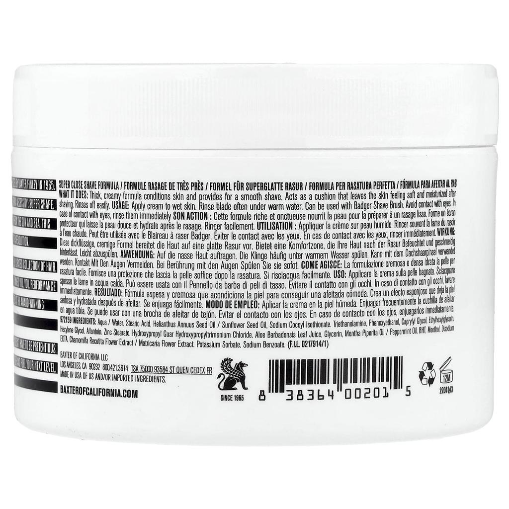 Baxter of California, Super Close Shave Formula, All Skin Types, 8 fl oz (240 ml)