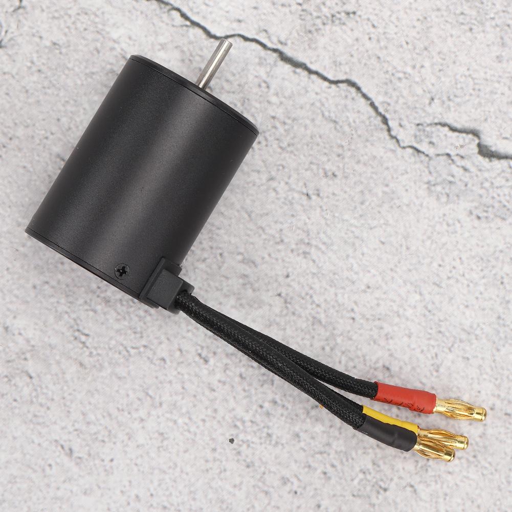 3650 Brushless Motor RC Car Part Accessory Fit for HSP 1 8 1 10 RC Car Black
