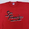 Vintage San Francisco Shirt Mens Small Red Russell Athletic 80s Graphic Tee USA