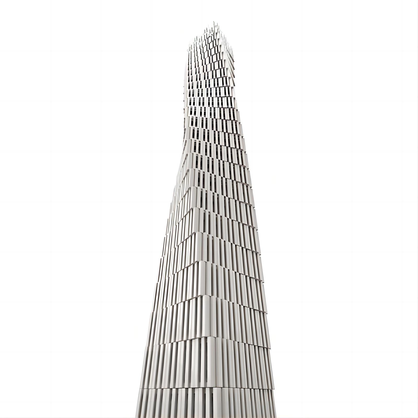 Cayan Tower Infinity Tower Dubai Scale By Building Block Set Модель PDF Guide by Email — фото 2