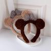 Cute Bear Bow Headband: Versatile 3D Cartoon for Face Washing, Travel, Photos