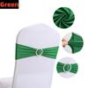 New 50-10PCS Elastic Chair Knot Wedding Decoration Buckle Sashes Back Cover Mariage Hotel Home Seat Elegant Modern Ribbon Decors