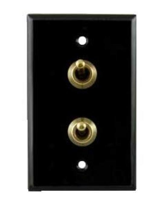 

AXCIS Axis Ceramic Plate Toggle Switch HS2937 HS2938 HS2939 HS2940 Black/White (Double Switch, Black)