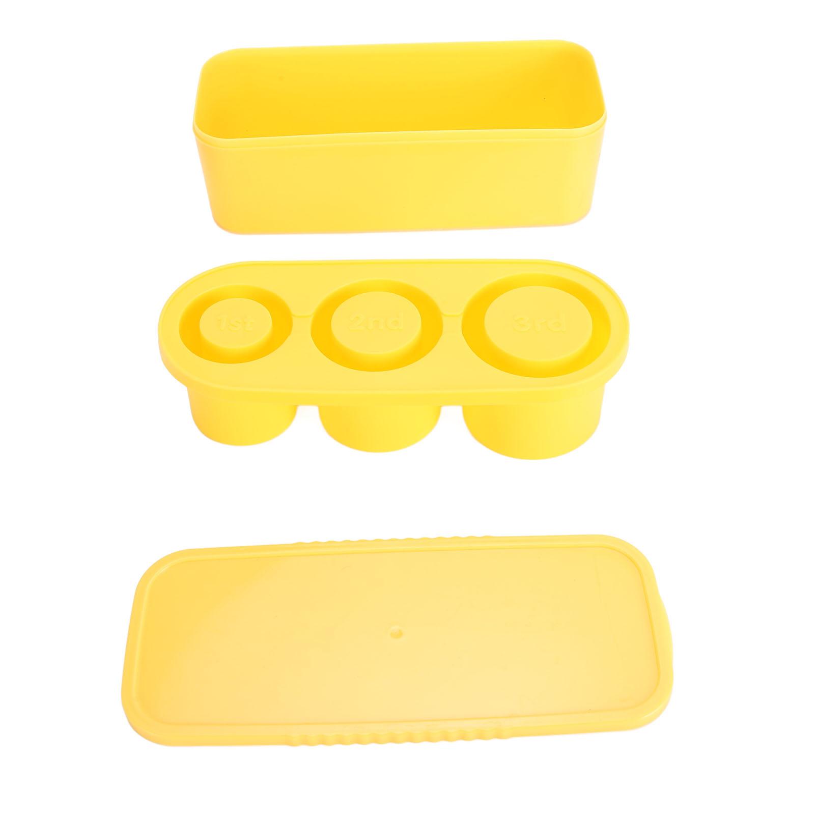 

Silicone Tray Easy Release Hollow Cylinder s Maker with Spill Resistant Removable Lid Bin for Ice Drink Cocktail