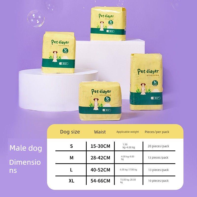 

Подгузники для собак Lukesi Вежливые штаны Кобель Сука Собака Детские подгузники Защита от протекания Моча Одноразовые Товары для питомцев Товары для собак Male XL 10 tablets