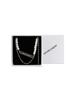 Whole Paper Pearl Cutout Chain Necklace