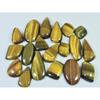 203Cts. Natural Tiger Eye Mix Cabochon Loose Gemstone 19Pcs Lot 12 -28 MM C-714