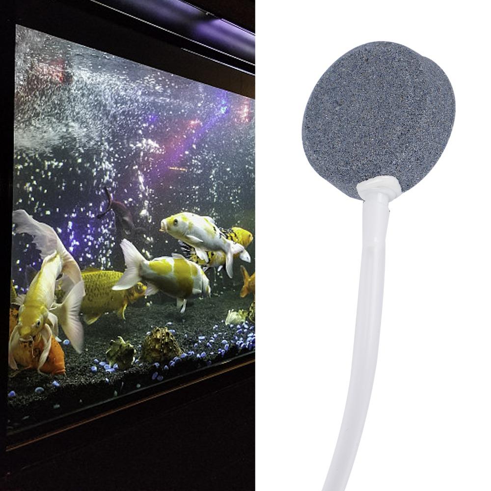 1 Set of 6 Round Shape Aquarium Aeration Stone Suction Cup Holders Air Stone Kit  Aquarium Use