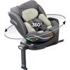 Siège auto - BABYAUTO - SCUDDA - Groupe 0/1/2/3 - 40/150 cm - I-Size - Pivotant - Inclinable - Réducteur - Jambe de force - Olive