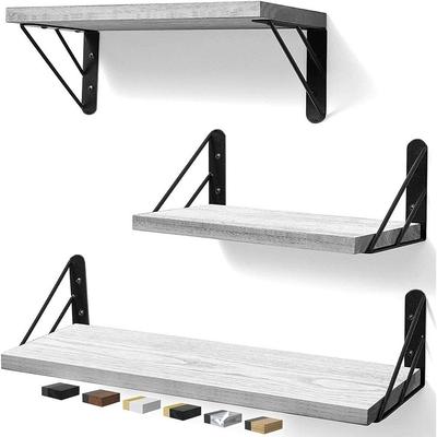 Simple Wall Mounted Floating Shelves Save Space Sturdy Storage Rack Versatile Wall Shelf Wall Decor