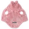 Caldo Cappotto di Peluche per Cane con Orecchie da Coniglio Autunno Inverno Abbigliamento per Animali Domestici per Cani Piccoli Medi Cucciolo Chihuahua Gatto Costume Carino Morbido