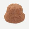 Sherpa Fleece Bucket Hat Unisex Soft Plush Textured Winter Fisherman Cap Lightweight Warm Outdoor Headwear