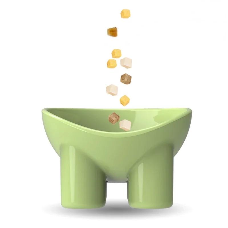 Podwójna miska dla kota z antypoślizgową wodą, karmą i miską dla psa, miska dla zwierząt z pochyloną podstawką, karmnik dla kotów, miska do karmienia, akcesoria dla kociąt