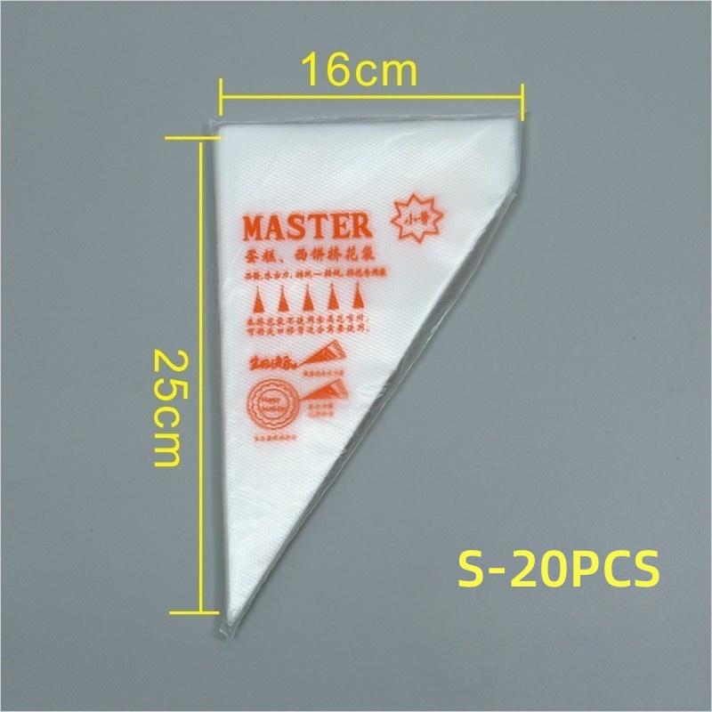 20/50/100pcs Disposable Pastry Bag Icing Piping Cake Pastry Cupcake Decorating Bags (S M L)