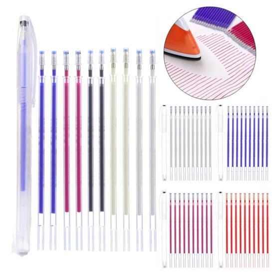 Rotulador Escritura suave Color brillante Secado rápido Diseño de tinta especial Agarre cómodo Sastres Costura Rotulador borrable con calor Suministros de costura