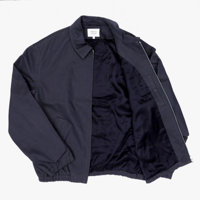Giacca Blouson con Zip e Toppa Testa di Volpe Audace Maison Kitsun Om02122ww9028